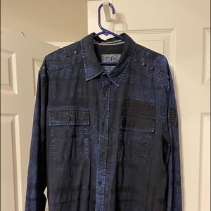 Affliction long sleeve button down shirt